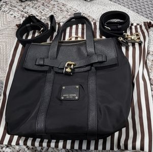 Henri Bendel Mini Jetsetter Black and Gold